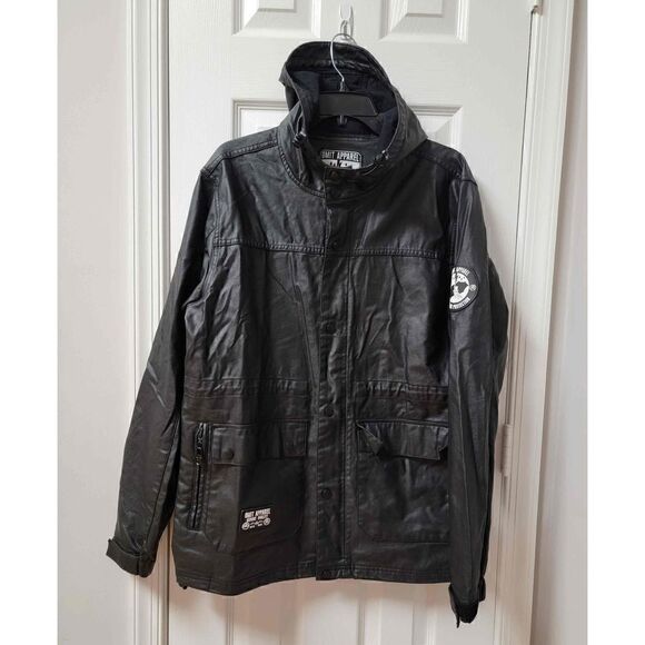 Omit Apparel Wax Hooded Utility Jacket L - Picture 1 of 12